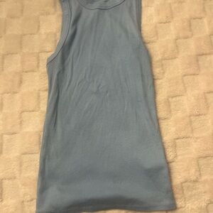 A New Day Light Blue Ribbed Top